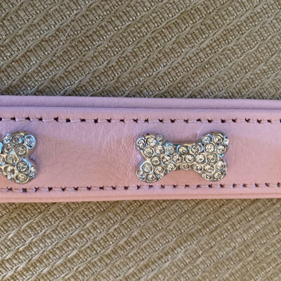 Pink Rhinestone-Embellished Swarovski Dog Collar - Picture 1 of 7